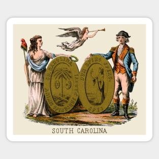 1876 South Carolina Coat of Arms Magnet